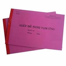 Mẫu giấy tạm ứng